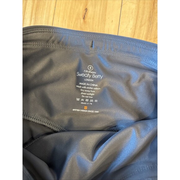 Sweaty Betty Women's The Power 7/8 Length Workout Leggings Dark Gray Size Small - Picture 2 of 4
